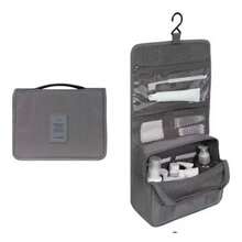 DESC Travel Toiletry Hanging Bag, Makeup Cosmetic Bag With Multi-Pockets For Travel Organizer - Xám - Xem 1