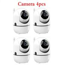 1/2/4 件 2.4G WiFi 安全摄像头，家庭安全监控设备，具有 360° 全景视图、双向音频、AI 运动检测和夜视功能，可通过应用程序进行远程控制，适用于室内和室外，是圣诞节、感恩节和其他节日的理想选择 - 白色 - 查看 13