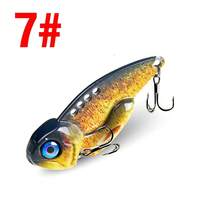 8 pezzi Esche da pesca VIB multicolore per uso esterno, esca artificiale con fori, 7g/10g/15g/20g, adatta per acqua dolce e salata