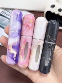 1 Pack Of 5ml Marble Perfume Spray Bottle Small And Easy To Carry, Reusable Filling Dispenser For Both Men And Women, Essential For Travel/Daily Fragrance Repair! - 彩色 - 查看 2