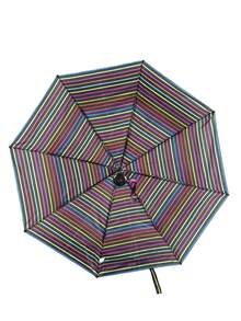 23" Transparent Umbrella With Automatic Opening - Pinstripe - View 6