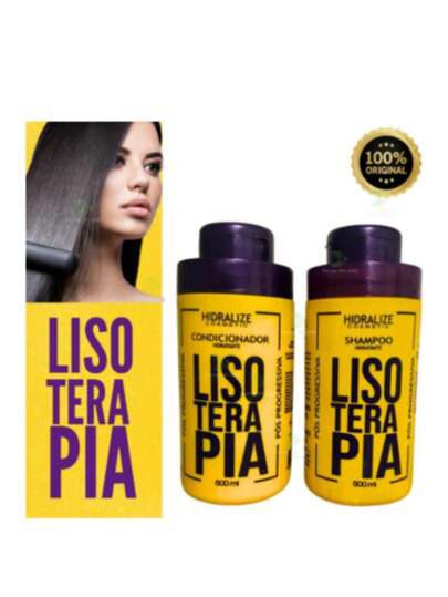 Kit Shampoo e Condicionador Pós Progressiva lisoterapia Liso Extremo 500ml Hidralise