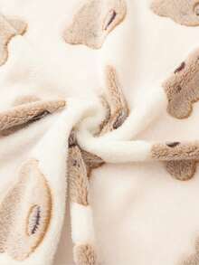 1pc Printed Plush Baby Blanket, Soft & Comfortable Swaddle Blanket For ...