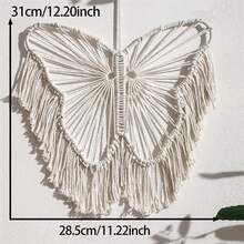 1pc Bohemian Style Butterfly Lace Wall Hanging Butterfly Macrame Home Tapestry Wall Decoration Room Decoration For Bedroom Living Room Dorm Home Decor