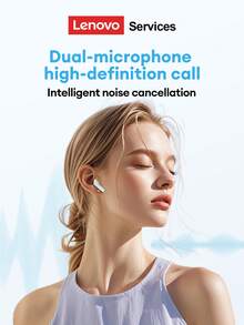 Lenovo LE209 Bluetooth Earphones, Half In-Ear Bluetooth 6.0 Stereo Surround Sound, High-Quality Music & Gaming, Long Battery Life, Clear Calling Microphone, Comfortable Silicone Wireless Earbuds, Compatible With Smartphones & Computers - Nhiều màu - Xem 6