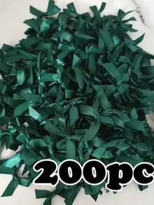 (200 piezas/50 piezas por bolsa) Lazos de cinta de 4 cm de colores surtidos, para envolver regalos y hacer pinzas/diademas para el cabello