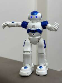 1 件儿童遥控机器人玩具，遥控机器人故事音乐多功能遥控玩具，可编程机器人，手势感应可编程智能遥控机器人，内置可充电电池，适合 3 4 5 6 7 8 9 10 11 12 岁男孩女孩生日礼物儿童节万圣节圣诞礼物 (蓝色) - 彩色 - 查看 11