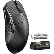 Chuột chơi game không dây ATTACK SHARK R11 Ultra 8K sợi carbon với độ phân giải 42000 DPI - Cảm biến PAW3950 MAX - Trọng lượng nhẹ 49g, chip MCU Nordic 52840, kết nối có dây/Bluetooth/2.4Ghz có thể lập trình, cáp xoắn RGB dành cho PC - Nhiều màu - Xem 15