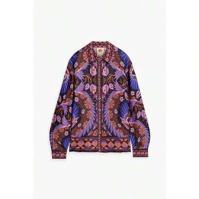 FARM Rio Printed Crepe De Chine Shirt |  | Women Outdoor Shirts