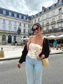 Áo khoác cardigan cổ chữ V dáng rộng LUBI Basic, kiểu dáng thoải mái, chất liệu vải dệt kim mềm mại, màu trơn, thích hợp mặc thường ngày vào mùa xuân, thu và đông, phù hợp cho sinh hoạt hàng ngày, đi làm, uống trà chiều, du lịch, ngày lễ tình nhân, năm mới. Màu đen. - màu đen - Xem 3