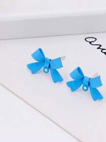 Pendientes de botón minimalistas con lazo elegante, joyería de alta gama