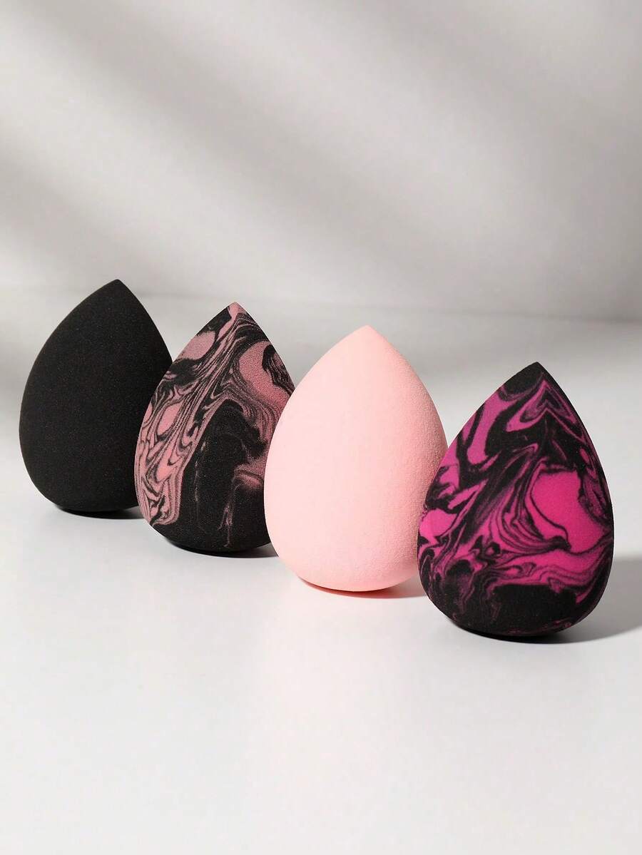 4PCS Makeup Sponge, Suitable For Cream And Powder Concealer, Loose Powder Makeup Applicator - Multicolor - View 1