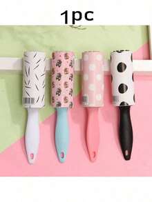 3/4/8pcs Random Color Sticky Lint Roller, Portable Pet Hair Remover, Reusable Lint Brush Cleaner - Multicolor - View 12