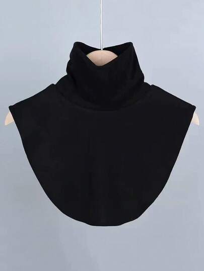 1 PC Decong High-Necked Fake Collar Solid Color High-Elastic Base Decorated Collar Ribbed Warmth Keeps Neck Autumn/Winter Collared Shirt For Women - The Perfect Gift For Women For Dress For Christmas Decor