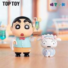 Miniso TOPTOY Crayon Shin-Chan Delicious Spring Division Blind Box, Cute Shin-Chan & Shiro Desktop Figurine, Gift - Multicolor - View 3