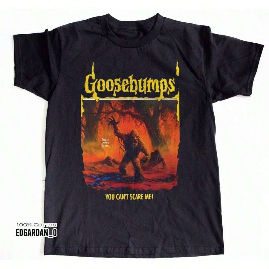 You Cant Scare Me! Cover Horror Black T-Shirt Size S-5XL - 黑色 - 查看 1