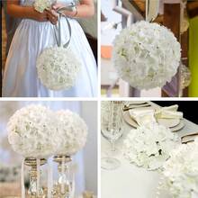 12pcs Flower Balls For Centerpieces White Hydrangea Wedding Flower Balls For Centerpieces Faux Hydrangeas Floral Arrangements Bouquet For Table Home Wedding Decoration - 白色 - 查看 6