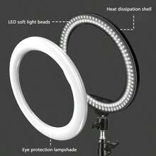 TOKQI 10-Inch Professional LED Ring Light Kit - Includes 55cm Adjustable Stand And Multifunctional Clip | USB Powered, Smart Fill Light, 3 Color Temperatures Adjustable, Suitable For Live Streaming/Makeup/Video Conferencing/Photography | Includes Phone Holder, Recommended Christmas Gift - Black - View 5