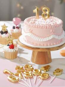 6pcs/Set 0-9 Number Candles, Birthday Candles, Christmas Candles For Cake Decoration And Party Supplies, Candle Holders, Christmas Decorations, Birthday Cake Party Baking Candle Accessories, Mother's Day, Christmas Gifts, Birthday Decorations, Candles, 30th Birthday Decorations, 18th Birthday Gifts, 60th Birthday Decorations, Happy Birthday, Diwali Decorations