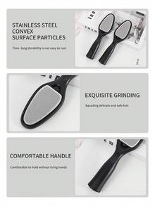 1pc New Professional Stainless Steel Multifunctional Removable Foot Care Tool, Suitable For Removing Calluses, Dead Skin, Suitable For Wet And Cracked Feet