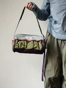 GlitchBloom 包袋。时尚百搭的原创设计秋冬新款单肩包、斜挎包、大容量波士顿包，适合女性街头风格、派对、礼物。 - 彩色 - 查看 4