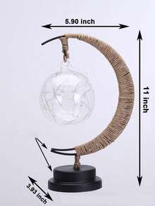 1pc Decorative Lamp, LED Rattan Atmosphere Lamp, Holiday Decoration Light, For Home Decor, Holiday Decoration, Kitchen Decor, Party Decor, Wedding Decor, Bedroom, Study, Living Room, Reading Room, Bar, School, Office, Bathroom, Suitable For Halloween, Christmas, Valentine's Day, Mother's Day, Can Be Used As Holiday Gift