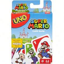 Mattel 官方 UNO 牌組遊戲套組，收藏版 Super/多版本系列，2-10 人派對桌上遊戲，團隊建設派對卡牌遊戲 - DRD00 一號 - 查看 1