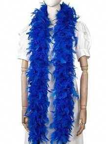1 件 2 码长人造羽毛 Chandelle 围巾，天然蓬松围巾，活力茶会狂欢生日派对婚礼装饰照相亭服装道具舞蹈装扮 DIY 工艺品 - 48G - 查看 8
