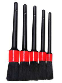 5-Piece Set, Car And Truck In-Car Center Console Dashboard Detail Brush Set, Car Wash Kit, Wheel Interior Dashboard Air Outlet Brush Cleaning Tool, Suitable For Home Cleaning