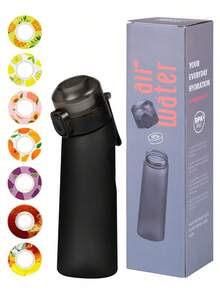 1 Bình nước không khí có viên nén hương vị ngẫu nhiên, chai nước uống bằng nhựa có viên nén hương vị có mùi thơm 0 đường và cốc nước cho các hoạt động thể thao ngoài trời, du lịch - Nhiều màu - Xem 6