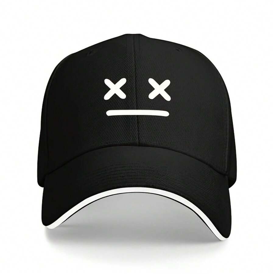 Unisex Baseball Cap - Upload Your Design - {Styles Are Shipped Randomly } Adjustable And Durable Sports Design, Outdoor Casual Daily Accessory - 黑色 - 查看 1