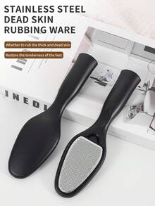 1pc New Professional Stainless Steel Multifunctional Removable Foot Care Tool, Suitable For Removing Calluses, Dead Skin, Suitable For Wet And Cracked Feet
