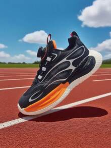 Zapatos deportivos casuales para adolescentes, estudiantes universitarios y jóvenes, para uso al aire libre. Zapatos atléticos, de running, baloncesto, bádminton y senderismo. Transpirables y cómodos, con suelas antideslizantes (botón giratorio asimétrico, entrega aleatoria)