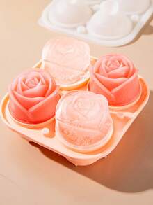 Rose Ice Cube Silicone Mold For DIY Creative Ice Cream, 1pc - Multicolor - View 3