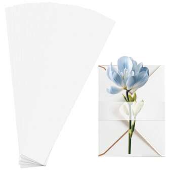 50/100Pcs Clear Vellum Belly Bands For Invitations - Wedding Invitation Accessories, Transparent Wrapping Liners For 5x7/4x6 Cards, Invitation Holder Bands For Special Occasions