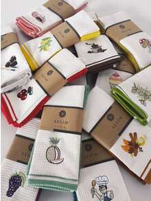 2-Pack 100% Cotton Kitchen Towels – 40x60 Cm | Soft Texture, Highly Absorbent, Dual-Sided Towels – MADE IN TURKEY