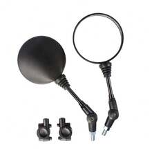 Espejo retrovisor de motocicleta - Diseño ajustable y plegable de 360°, Espejo redondo retrovisor lateral de para motocicletas, Espejos de bicicleta