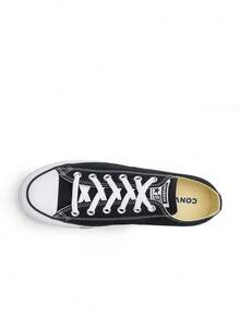 Converse Giày nữ Chuck Taylor All Star kiểu dáng thường ngày, nhẹ, êm ái, thoáng khí, đế dày, có logo, thân thiện với da, đa năng, phù hợp đi làm hàng ngày, tập gym, đi chơi, thư giãn, du lịch. Mã sản phẩm: M9166C - đen - Xem 3