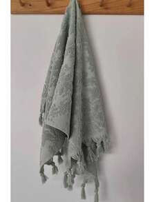 100% Cotton Hand Towel 50x90 Cm | Soft, Stylish, And Durable | Everyday Use | MADE IN TURKEY - Green - View 4