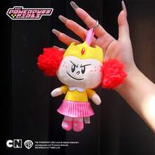 THE POWERPUFF GIRLS 新品飞天小女警毛绒玩具电影反派公主莫巴克斯和莫乔毛绒钥匙扣女孩圣诞礼物 15 厘米柔软可爱的毛绒玩偶 - 彩色 - 查看 4