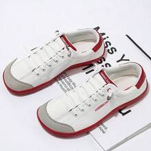 Women's Comfortable Chunky Chunky Sneakers, Breathable Lightweight Walking Shoes, Fashionable Platform Casual Sports Shoes - Đỏ - Xem 4