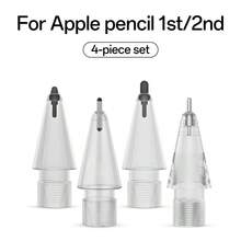 Apple Pencil Replacement Nibs, Micro-Crystal Elastic Tip, Quiet & Anti-Slip, Compatible With Apple Pencil 1st/2nd Gen, IPad Pro - Multicolor - View 1