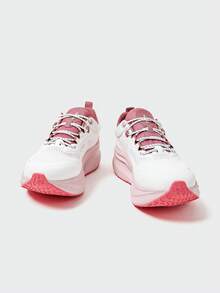 MASKERT 女士多功能时尚运动鞋休闲鞋厚底增高休闲鞋日常搭配休闲鞋舒适 - 粉色 - 查看 4