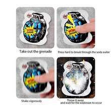 5/10/50/100pcs Exploding Surprise Grenade Party Poppers,Simulation Automatic Explosion Inflatable Grenade, Prank Game Air Blast Bag,Funny Gag Gifts For April Fools, Christmas, New Year Celebration, Weddings Halloween Party Props (Color Random) - Multicolor - View 6