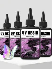透明 UV 树脂套装 - 100 克至 500 克规格，高光泽环氧树脂，适用于珠宝制作、铸造和涂层、DIY 工艺品和艺术用品、树脂、工艺品 - 無色 - 查看 1