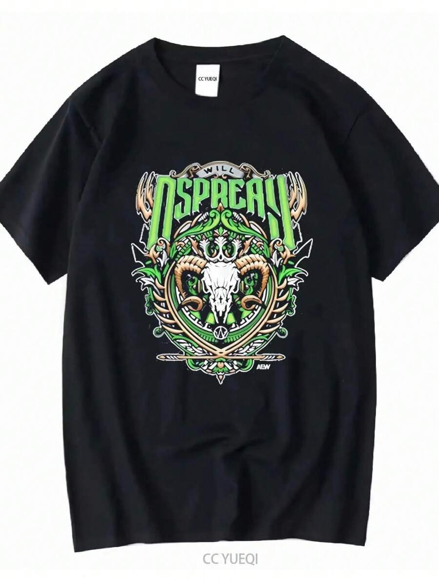 Will Ospreay AEW Top Rope Tuesday Limited Edition Clic T Shirt Vintage Washed Graphic Casual Soft Breathable Unisex. - 黑色4 - 查看 1