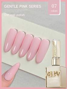 1pc 15ml Pink Series Gel Nail Polish, UV LED Soak Off Nail Gel, Holiday DIY Manicure Design, Suitable For All Seasons Nails - Multicolor - View 13