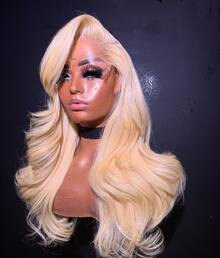 Body Wave 30 40 Inch 613 Blonde Hd Transparent Lace Frontal Brazilian Color 13x6 13x4 Lace Front Human Hair Wigs - S613 - View 1