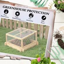 Outsunny 2In1 Wooden House Planter Box Natural - Natural Wood1 - View 5