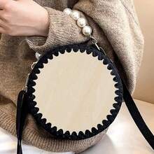 5 buc baze de coș de croșetat din lemn nefinisat - plăci rotunde goale, potrivite pentru proiecte de tricotat și artizanat DIY